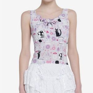 Studio Ghibli Kiki’s Delivery Service Jiji Bustier Tank Top Hot‎ Topic